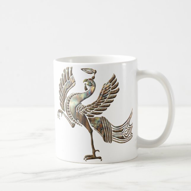 Roter Vogel, erhitzt Kaffeetasse (Rechts)