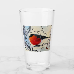 Roter Vogel Glas