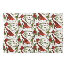 Roter Vogel, heilige Blätter, Poinsettia, Kiefer