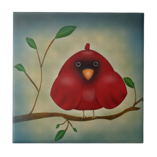 Roter Vogel-Kardinal Fliese