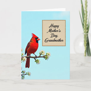Roter Vogel Oma Tag Karte