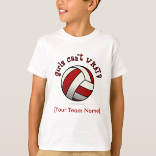 Roter Volleyball T-Shirt
