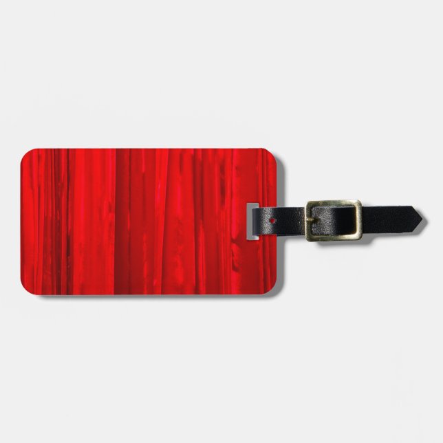 Roter Vorhang Gepäckanhänger (Vorderseite horizontal)