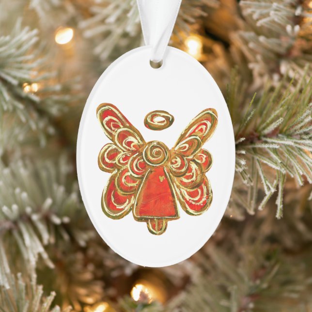 Roter Wächter Engel Kunst, Dichtung und Musik Ornament (Baum)