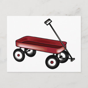 Roter Wagen Postkarte