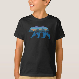 Roter Waldbär Blauer Proud-Bär T-Shirt