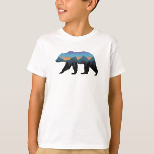 Roter Waldbär Blauer Proud-Bär T-Shirt