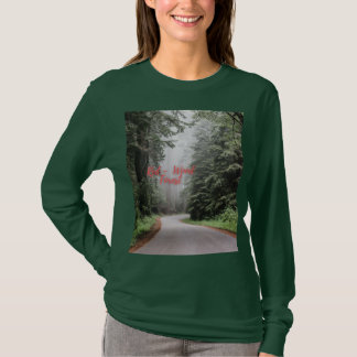 Roter Waldwald - Grüner Langschläfer T-Shirt
