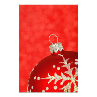 Roter Weihnachts-Schmuck Fotodruck