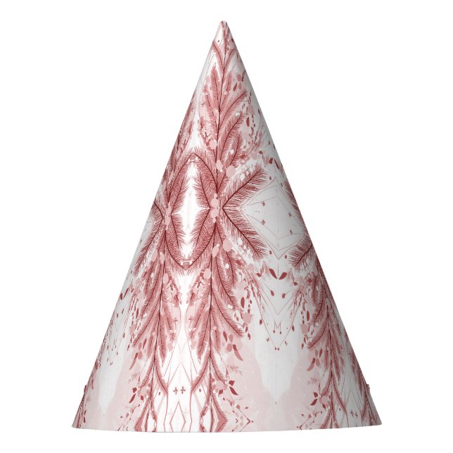 Roter Weihnachtsbaum Schneedekoration Schöne Partyhütchen (Vorderseite)