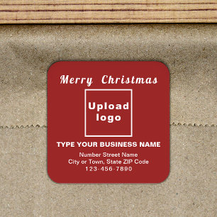 Roter Weihnachtsgeschäftsplatz Sticker
