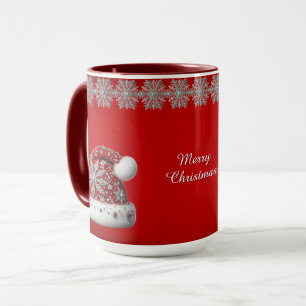 Roter Weihnachtsmann Hut Weihnachtsmug Tasse