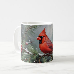 Roter Weihnachtsmann-Kardinal Kaffeetasse