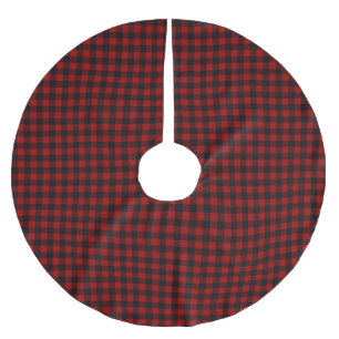 Roter Weihnachtsmuster Polyester Weihnachtsbaumdecke
