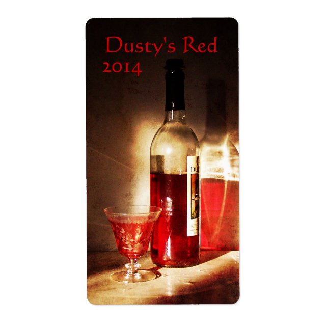 Roter Wein am Morgen Weinkarte (Vorne)