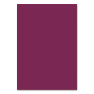 Roter Wein - Farbe   Hex# 7C2855 Tischnummer