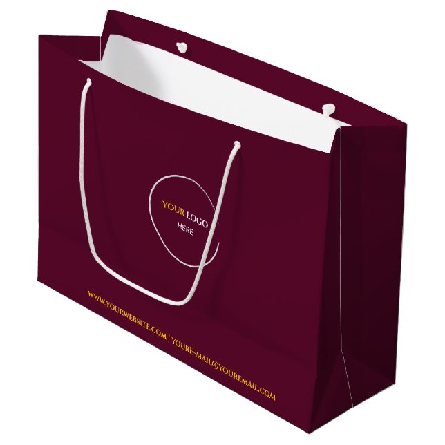Roter Wein Große Geschenktasche Große Geschenktüte (Vorderseite Schrägansicht)