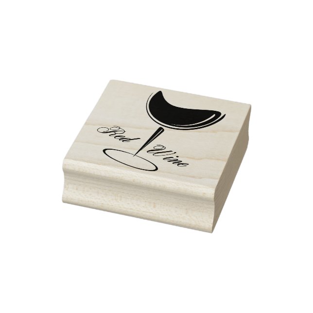 Roter Wein Gummistempel (Stempel)