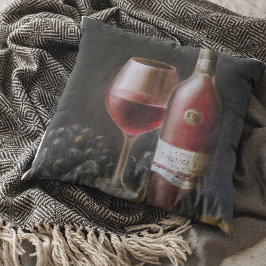 Roter Wein Kissen