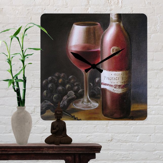 Roter Wein Runde Wanduhr (Von Creator hochgeladen)