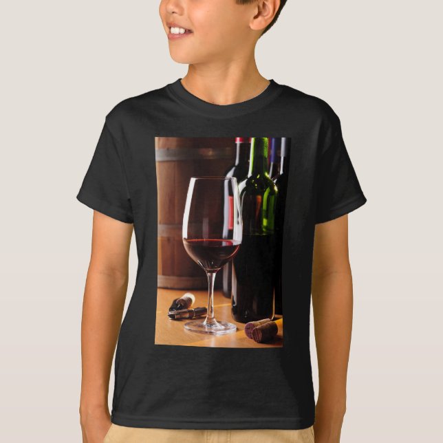Roter Wein T-Shirt (Vorderseite)