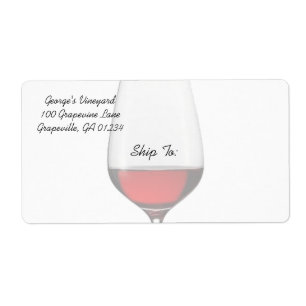 Roter Wein - Versand/Adressetiketten