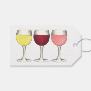 Roter Weißer Rosé Weinkeller Weinkultur und Erde Geschenkanhänger
