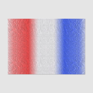 Roter, weißer und blauer Streifen Seidenpapier