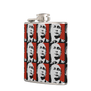 Roter Wladimir Putin Flachmann