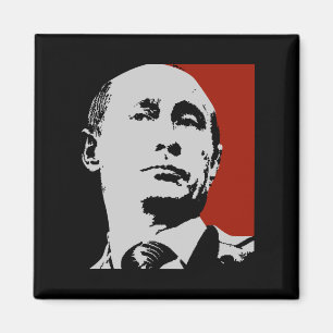 Roter Wladimir Putin Magnet