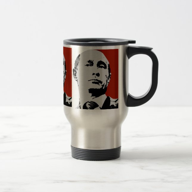 Roter Wladimir Putin Reisebecher (Rechts)