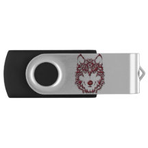 Roter Wolf-Blitz-Antrieb