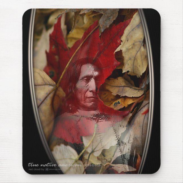 ROTER WOLKEN-GEIST MOUSEPAD (Vorne)