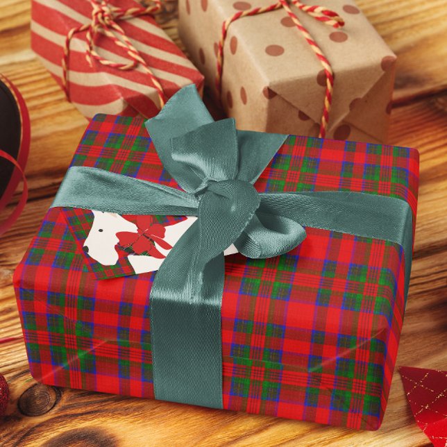 Roter Woll-Tartan Geschenkpapier (Tartan wrapping paper)