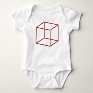 Roter Würfel-Säuglings-Strampler Baby Strampler