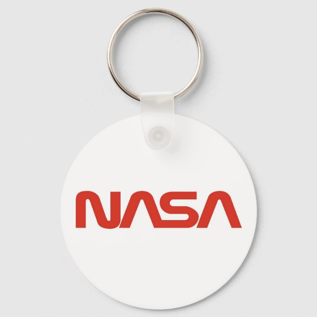 Roter Wurm-Logo der NASA Schlüsselanhänger (Vorderseite)