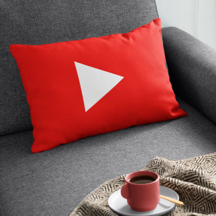 Roter YouTube-Play-Button Dekokissen
