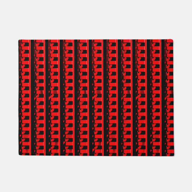 Roter Zaun Fußmatte (Vorderseite)