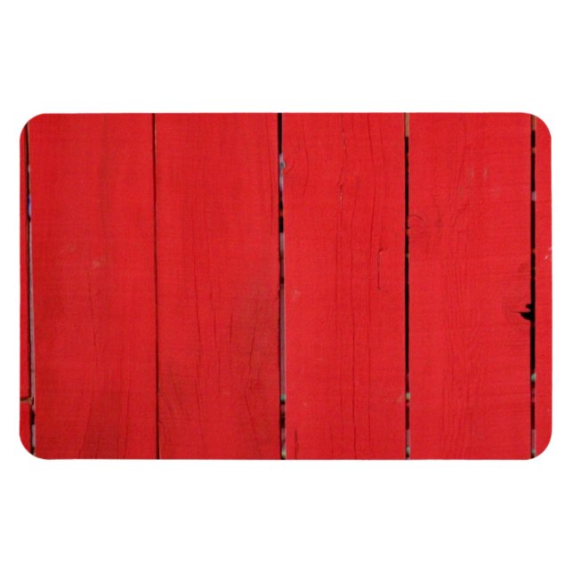 Roter Zaun Magnet (Horizontal)