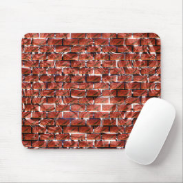 Roter Ziegeleffekt beim zeichn metallischer Kreise Mousepad