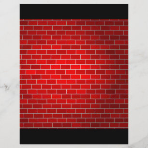 Roter Ziegelstein mit Hintergrundbeleuchtung