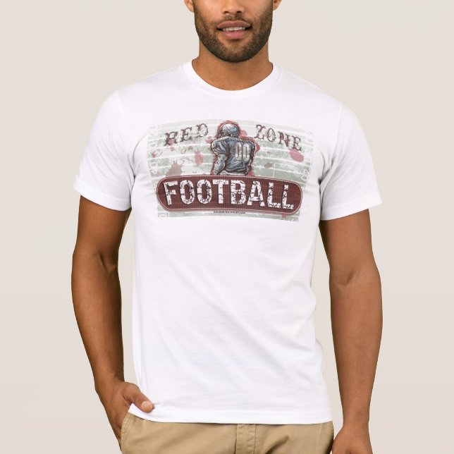 Roter Zonen-Fußball-T - Shirt (Vorderseite)