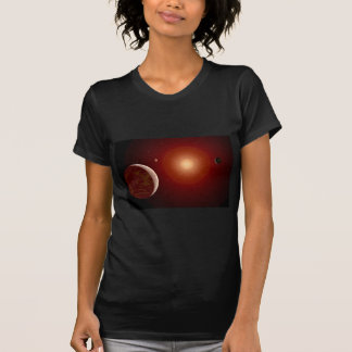 Roter zwergartiger Stern und Exoplanets T-Shirt