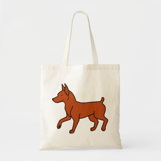 Roter Zwergpinscher Tragetasche (Vorne)