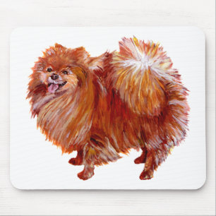 Roter Zwergspitz Mousepad