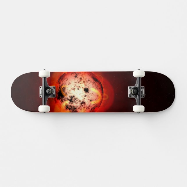 Roter Zwergstern, der von einem hypothetischen Exo Skateboard (Horizontal)