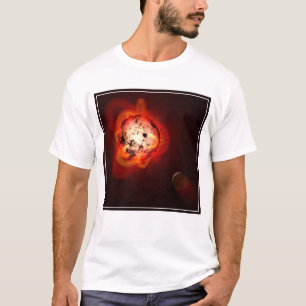 Roter Zwergstern, der von einem hypothetischen Exo T-Shirt