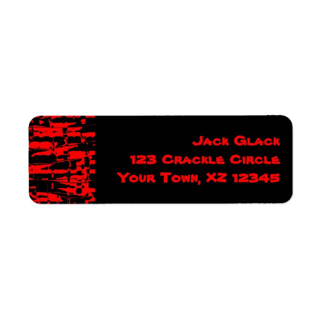 Rotes Abstraktes Crackle (Vorne)