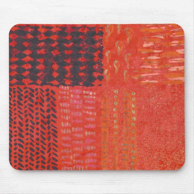 Rotes abstraktes Mauspad (Vorne)