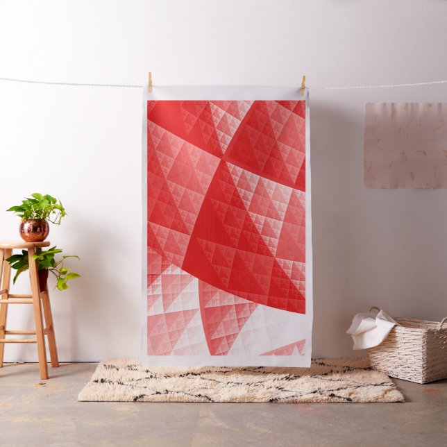 Rotes abstraktes Muster Stoff (Beispiel)